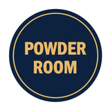 Signs ByLITA Circle Powder Room Sign