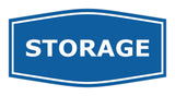 Blue Fancy Storage Sign