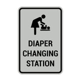 Portrait Round Diaper Changing Station Sign