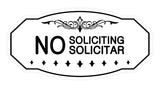 Signs ByLITA Victorian No Soliciting No Solicitar Sign
