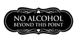 Signs ByLITA Designer No Alcohol Beyond this point Sign