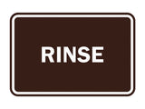Signs ByLITA Classic Framed Rinse Sign