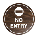 Signs ByLITA Circle No Entry Sign