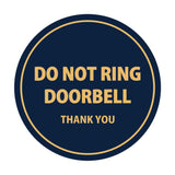 Signs ByLITA Circle Do Not Ring Doorbell Sign