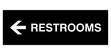 Signs ByLITA Basic Restrooms Left Arrow Directional Sign