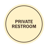 Signs ByLITA Circle Private Restroom Sign