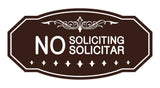 Signs ByLITA Victorian No Soliciting No Solicitar Sign