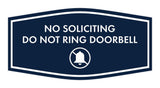 Fancy No Soliciting Do Not Ring Doorbell Wall or Door Sign