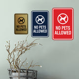 Signs ByLita Classic Framed No Pets Allowed Sign