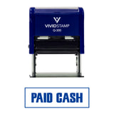 Paid Cash Self-Inking Office Rubber Stamp