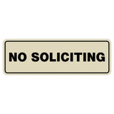 Standard No Soliciting Sign