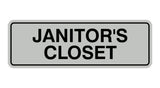 Standard Janitor's Closet Sign