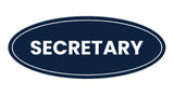 Signs ByLITA Oval Secretary Sign