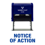 Notice of Action Self Inking Rubber Stamp