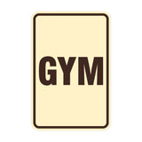 Portrait Round Gym Sign