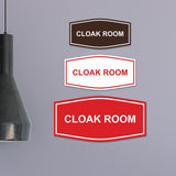Signs ByLITA Fancy Cloak Room Sign