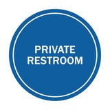 Signs ByLITA Circle Private Restroom Sign