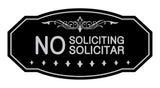 Signs ByLITA Victorian No Soliciting No Solicitar Sign