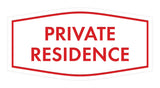 Fancy Private Residence Wall or Door Sign