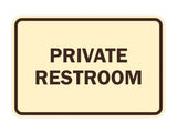 Signs ByLITA Classic Framed Private Restroom Sign