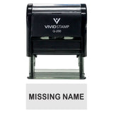 Missing Name Teacher Self-Inking Office Rubber Stamp