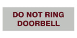 Signs ByLITA Basic Do Not Ring Doorbell Sign