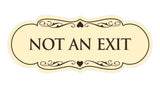 Signs ByLITA Designer Not An Exit Sign