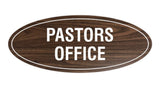 Signs ByLITA Oval Pastors Office Sign
