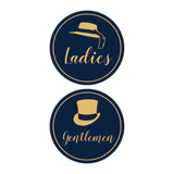 Signs ByLITA Circle Ladies and Gentlemen Sign Set