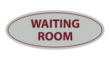 Oval Waiting Room Sign