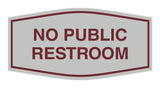 Signs ByLITA Fancy No Public Restroom Sign