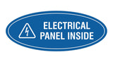 Oval Electrical Panel Inside Sign