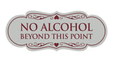 Signs ByLITA Designer No Alcohol Beyond this point Sign