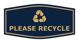 Fancy Please Recycle Wall or Door Sign