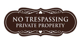 Signs ByLITA Designer No Trespassing Private Property Sign