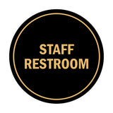 Signs ByLITA Circle Staff Restroom Sign