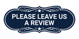 Designer Please Leave Us a Review Wall or Door Sign