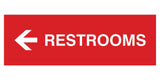 Signs ByLITA Basic Restrooms Left Arrow Directional Sign