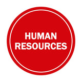 Signs ByLITA Circle Human Resources Sign