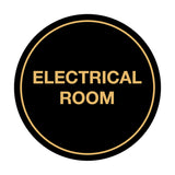 Signs ByLITA Circle Electrical Room Sign