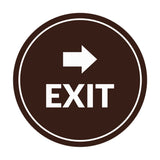 Signs ByLITA Circle Exit-Right Sign