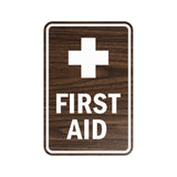 Portrait Round First Aid Sign