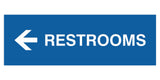 Signs ByLITA Basic Restrooms Left Arrow Directional Sign