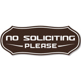 Stylish No Soliciting Sign