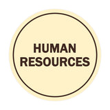 Signs ByLITA Circle Human Resources Sign