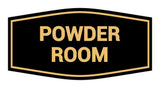 Signs ByLITA Fancy Powder Room Sign with Adhesive Tape, Mounts On Any Surface, Weather Resistant, Indoor/Outdoor Use