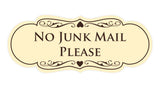 Signs ByLITA Designer No Junk Mail Please Sign