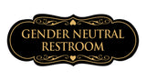 Signs ByLITA Designer Gender Neutral Restroom Sign