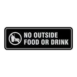 Standard No Outside Food Or Drink Sign