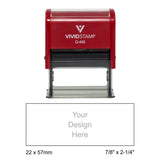 Vivid Stamp Q-400 Self-Inking Stamp - Red Body